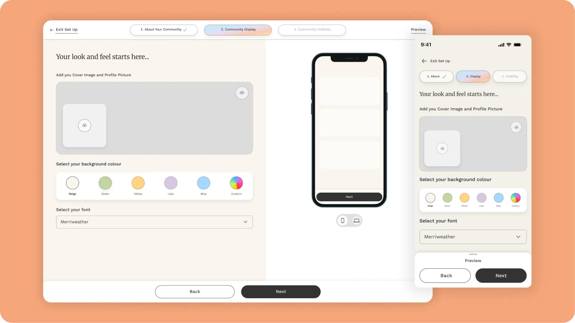 Tribe community look and feel setup