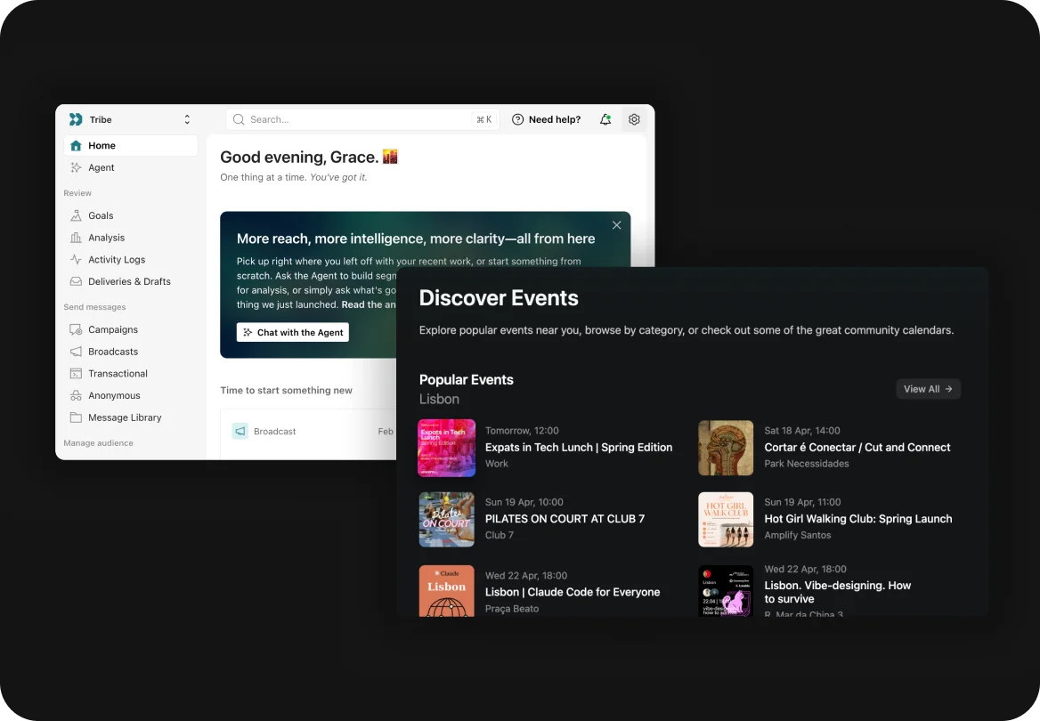 Competitor product screens compared side by side