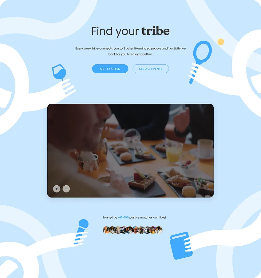 Tribe concept exploration screen 1