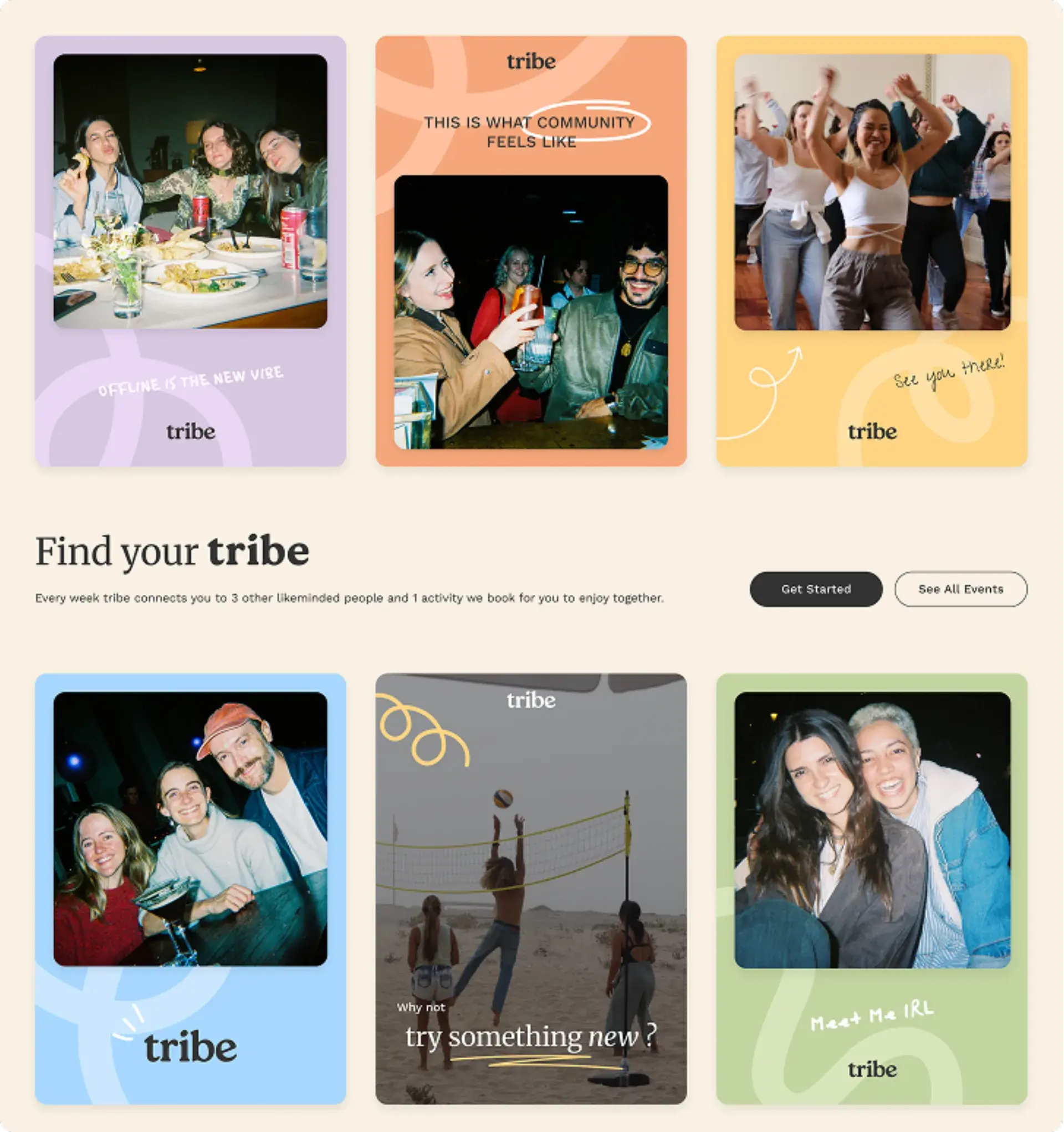 Tribe concept exploration screen 3