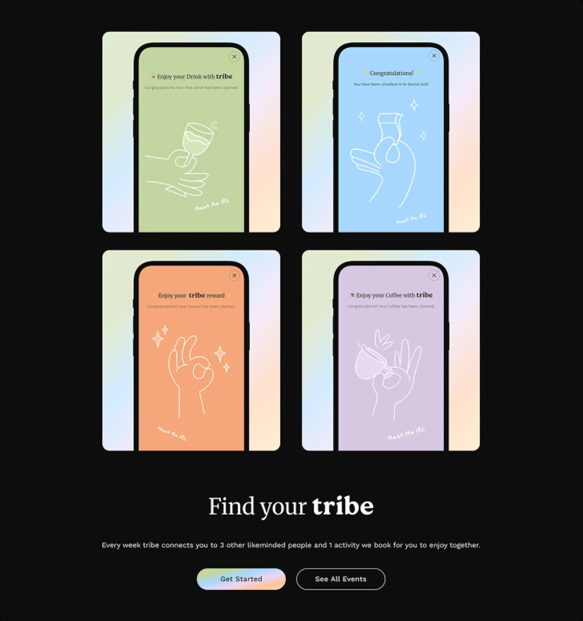 Tribe concept exploration screen 4