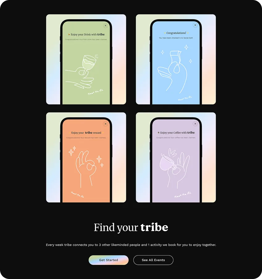 Tribe concept exploration screen 4