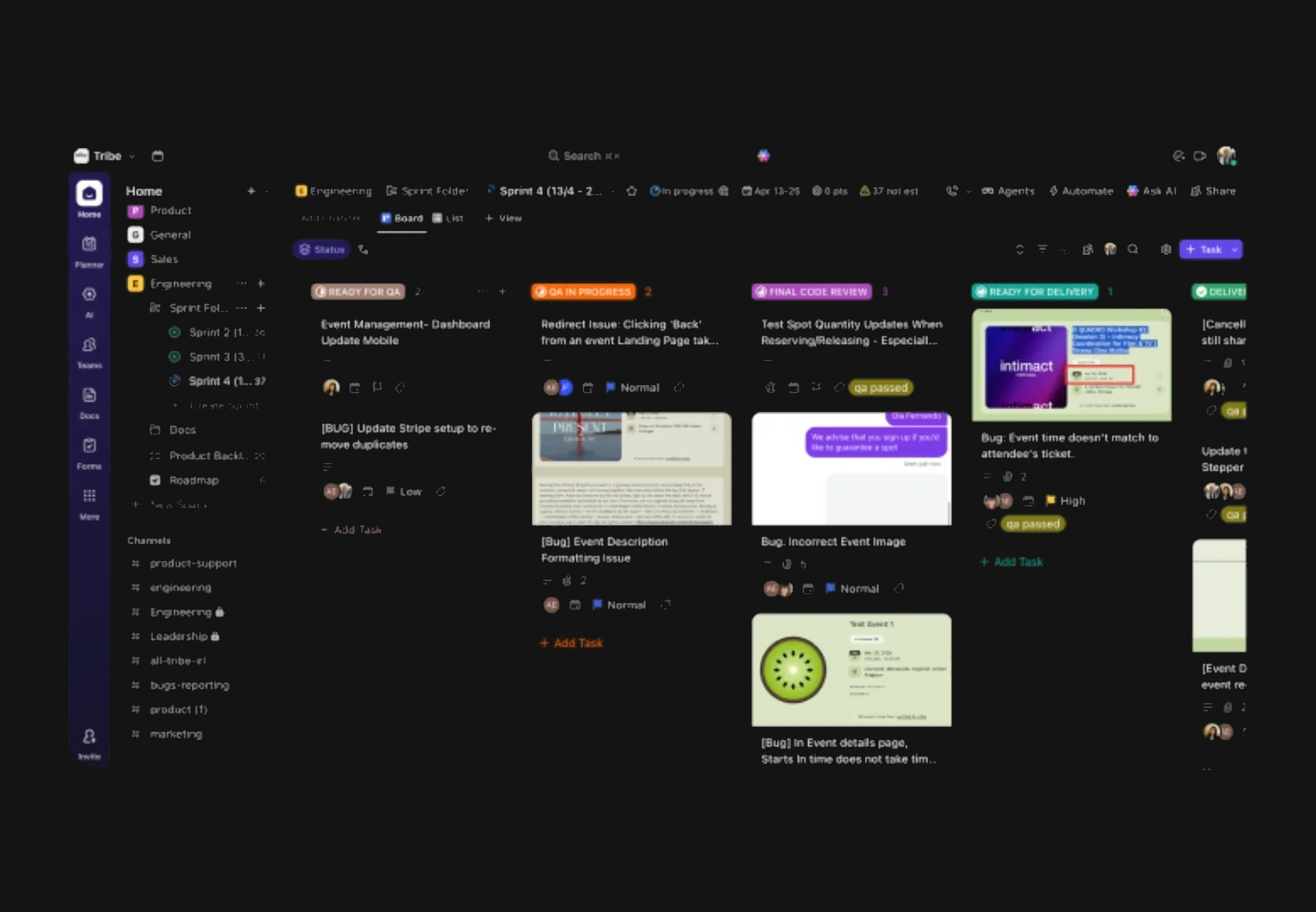 Sprint planning & backlog
